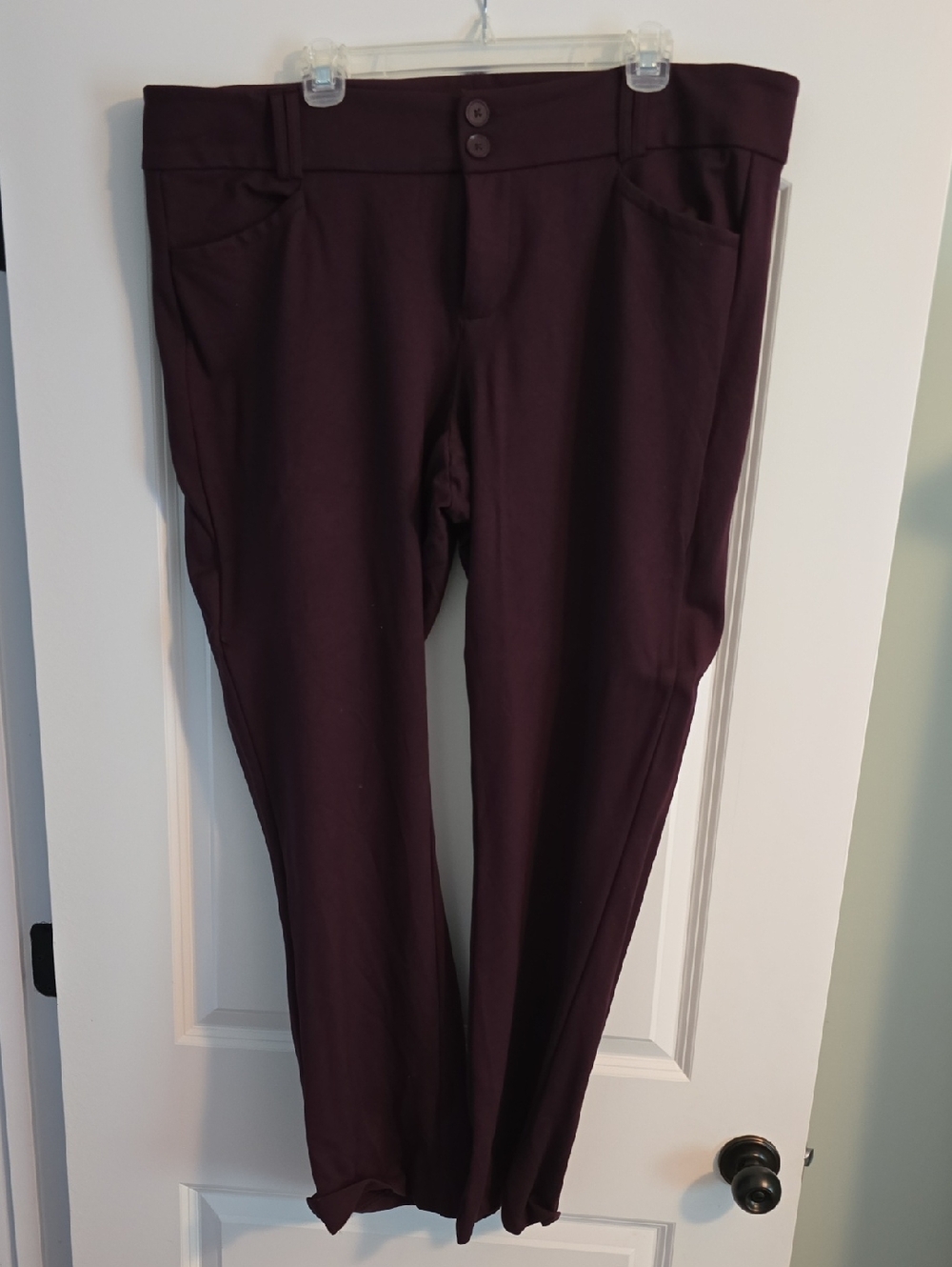 torrid Plum High-Waist Trousers Size 22R